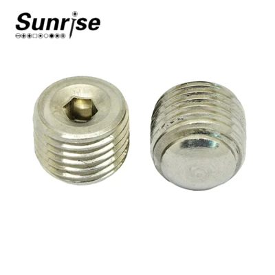 Flat Point Metal Head Hex Socket Set Skrúfa
